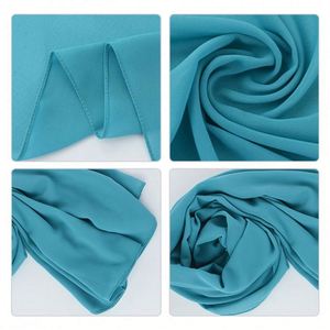 Châle long et doux en jersey de georgette de coton mercerisé personnalisé pour femme, style ethnique, type turban - Product Image 4