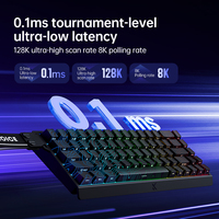 Teclado Mecánico MCHOSE Ace 60 68 Pro, Nuevo, de Plástico, Retroiluminación RGB, Diseño Ergonómico, para Juegos, Portátil/Escritorio, Personalizado, 0.01ms, 8k