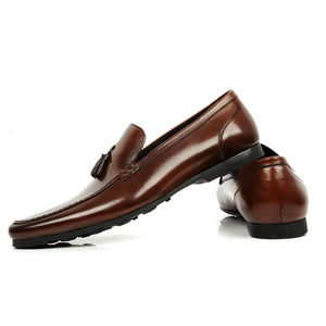 Chaussures Oxford en cuir véritable imperméables à bout pointu, à enfiler, avec soutien de la voûte plantaire et maintien stable, idéales pour les mariages - Product Image 3