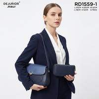 DEJURIOR Sacs à Main Femme 2026 Nouvelle Collection Luxe Cuir PU Doublure Polyester Épaisse Bandoulière Ensemble Sac à Main 2-en-1 pour Dames