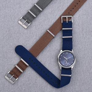<span class=keywords><strong>Bracelet</strong></span> de <span class=keywords><strong>montre</strong></span> en nylon tressé doux brun de qualité supérieure JUELONG 20 mm 22 mm en <span class=keywords><strong>coton</strong></span> de chanvre et nylon - Product Image 5