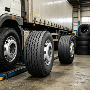 Neumático de Camión de Alta Carga y Calidad Premium 385/65R22.5 Radial Sin Cámara para Dirección y Remolque, Larga Duración, Ahorro de Combustible - Product Image 1