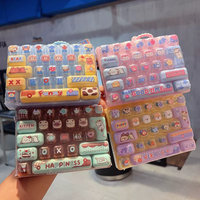 26 Key Keyboard Decompression Fingertip Mechanical Keyboard Keychain Bag Pendant Gift Bag Backpack Charm