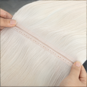 Raw Virgin European Hair Extensions Remy Invisible XO Double Weft Butterfly PU Hole Double Drawn Ends Raw Virgin Human Russia - Product Image 3