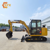 Б/у экскаватор Caterpillar 305.5E с ковшом 0.25 м³ и грузоподъемностью 6 тонн, в хорошем состоянии, с оригинальными запчастями, для земляных работ и рытья фундаментов