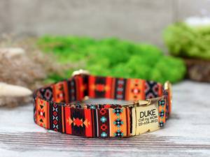 Collares de Perro Personalizados con Lazo de Terciopelo Sólido, Collares de Diseño para Perros Pequeños/Medianos/Grandes - Product Image 6