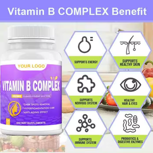 Suplemento de Apoyo a la Salud, Tabletas de Vitamina B1 B6 B12, Multivitamínico Alimenticio, Cápsulas de Complejo de Vitamina <span class=keywords><strong>B</strong></span> - Product Image 2