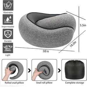 Oem Factory Price Custom Logo Package Support for Airplane Washable U-Shaped <b>Memory</b> <b>Foam</b> Neck Travel Pillow - Product Image 2