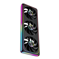 Juego de Ventiladores Unificados AntarcChill OEM de 360 mm, 3 Ventiladores ARGB PWM de 120 mm con Conexión en Cadena, Alto Flujo de Aire, para Servidor y Estación de Trabajo