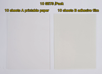 YESION 2025 Vente chaude Papier pour tatouage temporaire A4 A3 Luminescent Feuille de tatouage temporaire personnalisée pour imprimante jet d'encre