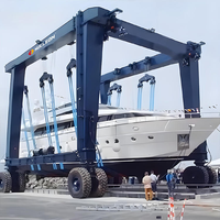 Lève-bateau marin de 100 tonnes à haute flexibilité avec modes de direction multiples