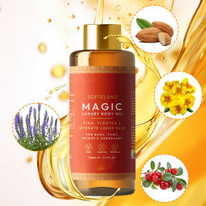 Huile de massage corporelle hydratante quotidienne biologique OEM, essence d'amande, romarin, graines de noix de coco, huile essentielle pure, à base de plantes - Product Image 3