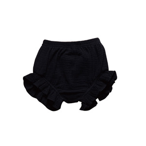 Boutique : Nouveau Culotte Bébé en Mousseline Couleur Unie avec Volants et Taille Haute pour l'Été - Product Image 4