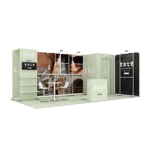 Новый портативный выставочный стенд 10x20 футов из алюминиевого профиля с натяжной тканью, настраиваемый, для розничной торговли - Product Image 2