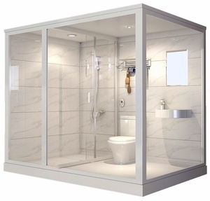 Unité de salle de bain complète préfabriquée, salle de bain intégrée, salle de bain modulaire pour le glamping - Product Image 6