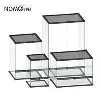 Hot Sale Kleines Vollbild-Glas-Reptilien-Habitat-Terrarium mit Top-Belüftung