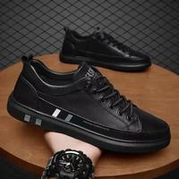 Chaussures de skate pour hommes à bout rond, blanches/noires, avec empeigne en maille respirante, tendance sportive, loisirs, sport, Joker