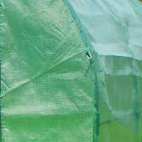 Invernadero portátil de tela de PE, cubierta de plástico, tubo de acero, 3M x 2M