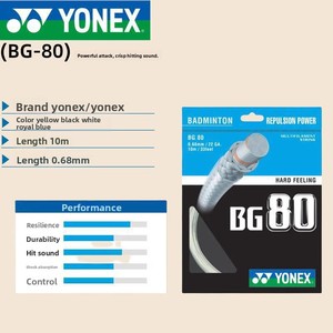 Cordes de raquette de badminton BG95 & /66/80P - Durables, très élastiques, longue durée, lot de 6 - Product Image 6