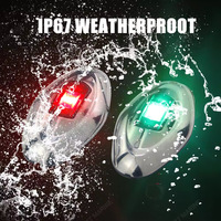 Feux de navigation LED marins en acier inoxydable, nouveau design, rouge et vert, pour port et proue de bateau