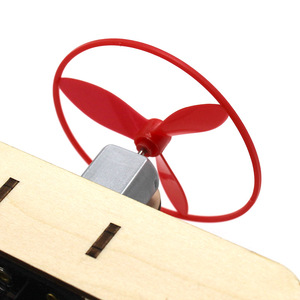 Kit de avión planeador de madera para bricolaje, control manual, funciona con pilas, juguete educativo científico para niños de 4 a 6 años - Product Image 3