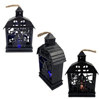 Accessoires de scène pour une ambiance d'horreur créative, lumières nocturnes rétro pour maison hantée, lanternes citrouilles, crânes