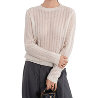 2025 vente chaude de haute qualité femmes mode pull manches longues pull tricoté pull