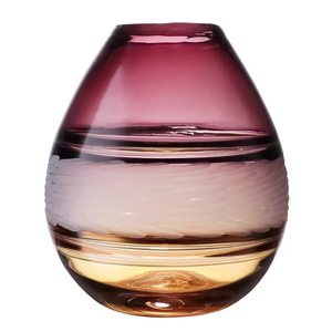 Handmade Durable Ice Crackle <b>Glass</b> Vase Modern Luxury Artistic Tabletop Flower Vessel Abstract Decorative Home Ornament Crystal - Product Image 5