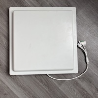 Lector RFID UHF C-Readertek Blanco de 12dbi con ABS para Control de Asistencia Escolar, Etiqueta de Tarjeta RFID ISO 18000-6C, Alcance de 12-20m, -40-60°C