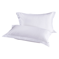 Taie d'oreiller en gros pour hôtel 58x88cm 100% coton satiné blanc – Housse de coussin pour hôtel, maison d'hôtes, linge de lit – Fourniture en gros