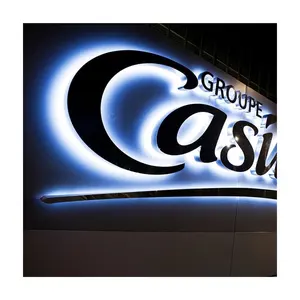 Custom Advertising Illuminated Outdoor Light Led Letter Business Store Front Sign Outdoor Sign For Business