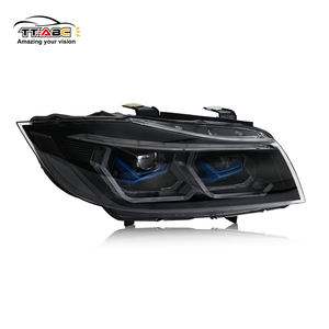 Feux avant TT-ABC <span class=keywords><strong>LCI</strong></span> Angel Eyes RGB LED DRL pour <span class=keywords><strong>BMW</strong></span> modèles 2009-2011 <span class=keywords><strong>E90</strong></span> 335i, phares au xénon adaptatifs avec mise à niveau automatique - Product Image 2