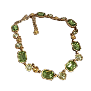 Collana con Ciondolo Geometrico Multicolore in Strass Stile Retrò Classico per Bambini Future Angel, Placcata in Oro 18K, Idea Regalo - Product Image 1