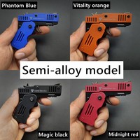 Llavero Para Hombre Estilo Militar Mini M1 Pistola de Metal 3D Revólver Plegable de Goma Elástica