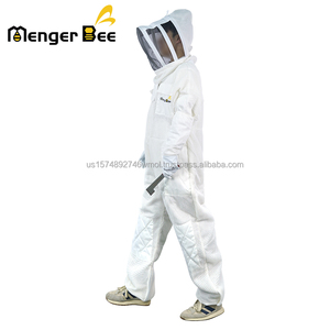 New Professional Cotton Three Layer Air Mesh Ventilated <b>Bee</b> <b>Suits</b> for Honey Beekeeping - Product Image 4
