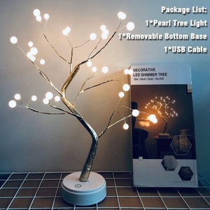 Lámpara de Árbol Bonsái de Mesa de 20 Pulgadas con 36 Luces LED de Perlas, Decoración de Árbol de Luz Artificial DIY para Regalo, Festival, Vacaciones - Product Image 4