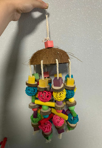 New Design Colorful Coir String Chewing <strong>Toy</strong> for <strong>Parrots</strong> Birds - Product Image 4