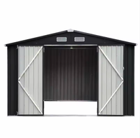 Kit de hangar métallique économique à monter soi-même, bâtiment de rangement en acier facile à assembler, abri utilitaire extérieur pour jardin, idéal pour les propriétaires