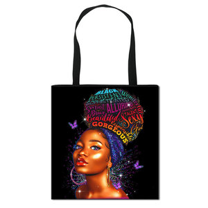 Bandoleras con estampado de África <span class=keywords><strong>Latina</strong></span> para mujer, bolsos de hombro femeninos con asa, bonitos bolsos con estampado Afro marrón para chicas - Product Image 4
