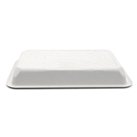 Platos de Bagazo Personalizados por el Fabricante, Biodegradables, Impermeables, Resistentes a la Grasa, Contenedor de Alimentos sin Plástico para Hogares y Restaurantes