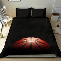 Basketball housse de couette et taies d'oreiller ensemble de lit literie personnalisée couette lit housse de couette ensemble de draps pour lit King Size