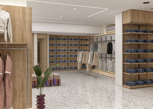 Plan de conception de l'aménagement de magasin de vêtements pour femmes et hommes, design d'aménagement général de l'intérieur de boutique - Product Image 5