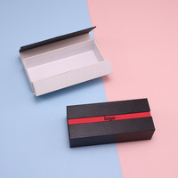 Boîte à lunettes en carton dur magnétique de luxe à double porte avec logo personnalisé Étuis à lunettes Grande mallette de rangement pour lunettes de soleil Boîte d'emballage