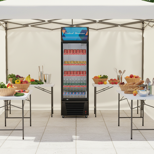 Vitrine Réfrigérée Commerciale pour Boissons Fraîches, 220V, <span class=keywords><strong>4</strong></span> Étagères, Porte Simple en Verre - Product Image 2