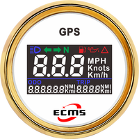 Speedometer GPS Digital LCD Ukuran Kecil Universal 52mm untuk Skuter dengan Rentang 0-999 Km/jam dan Kompatibilitas 9-32V