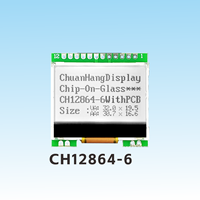 Module LCD graphique COG CH12864-6 ChuanHangDisplay 128x64 ST7567 avec rétroéclairage LED, interface SPI ST7567 FPC, luminosité réglable