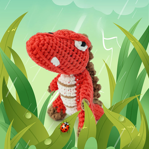Đan người mới bắt đầu khủng long Crochet Kit phong cách khác nhau vá DIY động vật Kit cho người mới bắt đầu trẻ em handmade Craft chiếu - Product Image 4