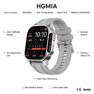 Montre connectée 4G 2026 avec caméra Android iOS 2 Go + 32 Go, écran AMOLED 2,04 pouces, batterie 900 mAh, appels vidéo Wi-Fi, montre intelligente B22 avec carte SIM - Product Image 2