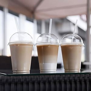 Vasos Desechables de Plástico PET Transparente de Pared Simple, Ecológicos, Personalizados al por Mayor, de 12-20 oz, con Tapas para Café, Bebidas, Fiestas y Comida para Llevar - Product Image 4