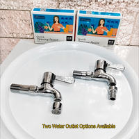 Robinet de lavage OUDU moderne à poignée unique en cuivre, avec robinet d'arrêt mécanique et bec col de cygne, mitigeur eau froide/chaude pour usage commercial
